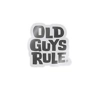 OLD GUYS RULE Stacked Logo (Black) Decal Sticker