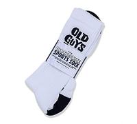 OLD GUYS RULE Stacked Logo Socks (White)