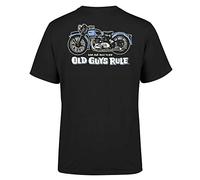 OLD GUYS RULE Triumph T-Shirt, Black, Short Sleeve, Crew Neck, Regular Fit, Graphic Print, Men's