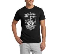 Old Guys Still Rock Growing Old Disgracefully Men's T-Shirt Black