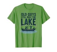 Old Guys Still Rule The Lake Fishing Boat Humor, fishings T-Shirt, Men, Grass, L