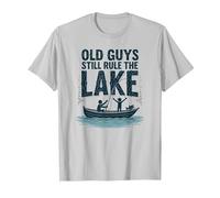 Old Guys Still Rule The Lake Fishing Boat Humor, fishings T-Shirt, Men, Silver, S