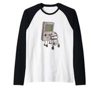 Old Hand-Held Game Console Gamer Lovers Last of A Generation Raglan Baseball Tee