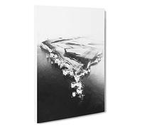 Old Harry Rocks Cliffs in Dorset Canvas Wall Art Print 30x20 Inch
