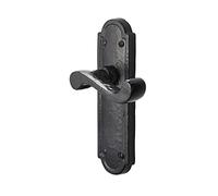Old Hill Ironworks 172mm x 48mm Antique Laverton Suite Lever Latch Handles, Black