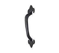 Old Hill Ironworks 175mm Antique Fleur de LYS Pull Handles, Black
