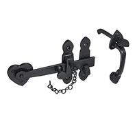 Old Hill Ironworks 200mm 8" Antique Cottage Thumb Latch, Black, Including Fixings