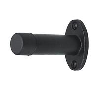 Old Hill Ironworks 76mm Antique Projection Door Stop (Skirting Mounted) - Black