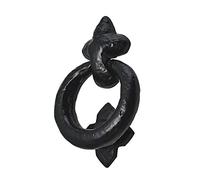 Old Hill Ironworks 95mm Antique Ring Door Knocker - Black