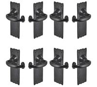 Old Hill Ironworks Burford Suite Door Handles 158mm x 55mm - Antique Black Cast Iron - Lever Latch, Lock & Bathroom Handles (4 Pairs of Latch Handles)