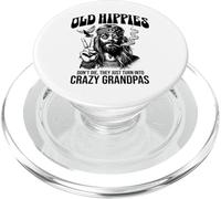 Old Hippies Don't Die They Just Turn Into Crazy Grandpas PopSockets PopGrip for MagSafe