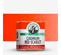 Old Holland : Watercolour Paint : Half Pan : Cadmium Red Scarlet