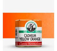 Old Holland : Watercolour Paint : Half Pan : Cadmium Yellow Orange