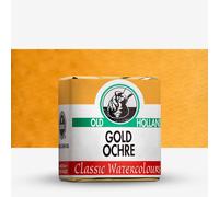 Old Holland : Watercolour Paint : Half Pan : Gold Ochre