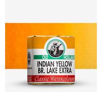 Old Holland : Watercolour Paint : Half Pan : Indian Yellow Brown Lake Extra