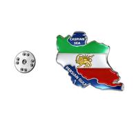 Old Iran Persia Flag Lapel pins Bulk Metal Persian Iranian Lion Sun Crown Badge pin Traveler Souvenir Series Flag Lapel Pin Badge Green White Red Tricolour Heritage Patriotic Souvenir Collectible Gift