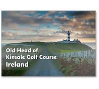 Old Irish Country Road Leading to The Lighthouse at The Old Head of Kinsale Golf Course, Fridge Magnet