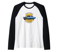 Old is Gold Road Runner Hemi American Muscle Raglan Baseball Tee