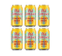 Old Jamaica Ginger Beer Soft Drinks 330 ml Made with Authentic and Natural Root Ginger Original and Best Refreshing and Crisp Tasty Classic (Pack of 6)