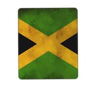 Old Jamaican Flag Anti-wear Stitching, Textured Waterproof Computer Mouse pad with Anti-Slip Rubber Base, Suitable for laptops, Office and Home Gaming Mouse Pads. 8.3 x 10.3 in