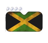 Old Jamaican Flag Car Windscreen Sun Shade Aluminum Foil Front Windshield Heat Shield for Car SUV M