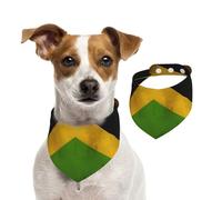 Old Jamaican Flag Dog Bandana for Small Medium Large Dogs, Cat Dogs Kerchief Triangle Bibs Scarf for Girl Or Boy