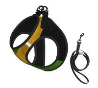 Old Jamaican Flag Dog Harness - Equipped with Reflective Straps and Quick Release Buckles - Suitable for Small Cats and Dogs