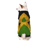 Old Jamaican Flag Dog Hoodie - Soft & Breathable Pet Clothes for Small to Large Dogs, Stylish and Comfortable Dog Clothes