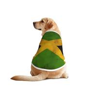 Old Jamaican Flag Dog Shirt for Large & Medium Dogs - Mesh Breathable Pet T-Shirts, Perfect for Daily Wear and Special Occasions