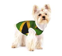 Old Jamaican Flag Full Print Cotton Pet Vest S Dog Cat Clothes Soft Elastic Breathable Pullover Pet