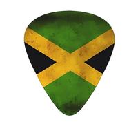 Old Jamaican Flag Guitar picks, 12-pack of wear-resistant guitar picks for guitar, bass, electric guitar, ukulele, thin, medium and heavy