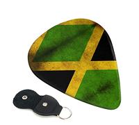 Old Jamaican Flag Guitar Plectrum 6-Piece Set For Acoustic Guitar, Electric Guitar, Bass, Ukulele - Thin, Medium And Thick