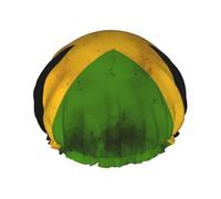 Old Jamaican Flag Large Double-layer shower cap prevents hair from getting tangled during showering and skincare.