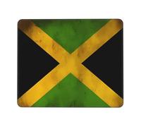 Old Jamaican Flag Mouse Pad - Non-Slip Rubber Base Extended Gaming Desk Mat, Full-Area Print Personalized Keyboard Mat for PC Laptop Office Home
