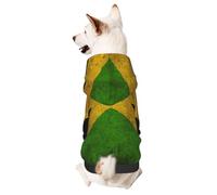 Old Jamaican Flag Small Pets Wear Hoodies,Dog Jumper Sweatshirt,Warm And Lightweight, Soft Texture, Easy To Wear