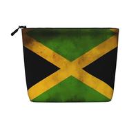 Old Jamaican Flag Versatile Travel Toiletry Bag - Fake Hemp Makeup Bag for Multi-use - Cosmetic Accessories Organizer