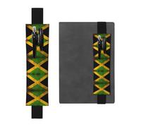 Old Jamaican FlagPrinted Leather Pencil case Bookmark, Dual-Purpose, Suitable for Marking journals, Diaries, Manuals, etc.