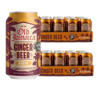 Old-Jamica Ginger Beer, 330ml Cans - Soft Drink Made with Authentic and Natural Root Ginger - Crisp, Refreshing & Classic Taste - Original Caribbean Flavour (Pack of 48)