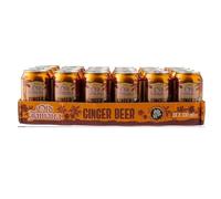 Old-Jamica Ginger Beer, 330ml Cans - Soft Drink Made with Authentic and Natural Root Ginger - Crisp, Refreshing & Classic Taste - Original Caribbean Flavour (Pack of 24)