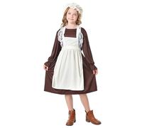 Old Lady Fancy Dress Black Kids Princess for Victorian Costume Robin Hood Festival Outfit Men Costumes Bavarian White Apron Carnival Outfits Evacuee Boys