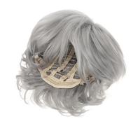 Old Lady Wig Short Grey Curly Style for Older White Women | Heat Resistant Synthetic Fibre, Breathable Cap, Realistic Look, Inner Net Model, Short Hair Wigs for Women Random Style