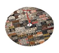 Old License Plate Print Christmas Tree Skirt For Christmas, New Year Halloween Celebrations