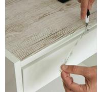 d-c-fix vinyl wrap Sanremo oak sand wood effect 90 cm x 2,1 m - sticky back plastic roll for furniture, kitchen & cupboards - contact paper sticker self adhesive film