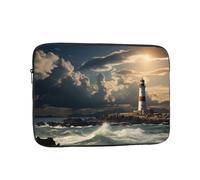 Old Lighthouse by The Sea Laptop Case Sleeve 10 inch Laptop Bag Shockproof Computer Carrying Cover Protective Notebook Case