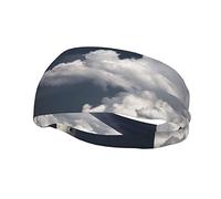 Old Lighthouse by The Sea Printed Sports Sweatband,Unisex Breathable Sweat-Wicking Headbands for Running Basketball Gym Exercise
