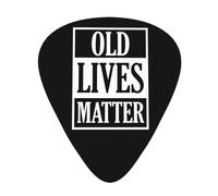 Old Lives Matter 12 Pack Guitar Picks For Electric Acoustic Bass Guitar Ukelele（Includes Thin Medium Heavy Gauges Guitar Plectrums With Plastic Picks Box）