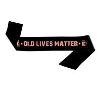 Old Lives Matter Birthday Sash - Rose Gold 160x9.5cm Personalised Satin Sash for Elderly Birthday Celebration Party Favors Supplies and Decorations