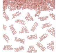 Old Lives Matter Happy Birthday Confetti, Glitter Rose Gold Funny Bday Table Scatters, OLD LIVES MATTER Sprinkling Decor for Women 30th 40th 50th 60th 70th 80th Birthday Retirement Party (100 PCS)
