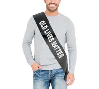 Old Lives Matter Sash Elderly Adults Old Age Senior 30th 40th 50th 60th 70th Birthday Party