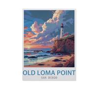 Old Loma Point San Diego，Jigsaw Puzzles for Adults 1000 Piece, Classic Puzzle Teens Boys Girls Puzzles Sturdy Tight Fitting Pieces,Letters On Back for Ideal Challenging And Gift（75x50cm）-AY70